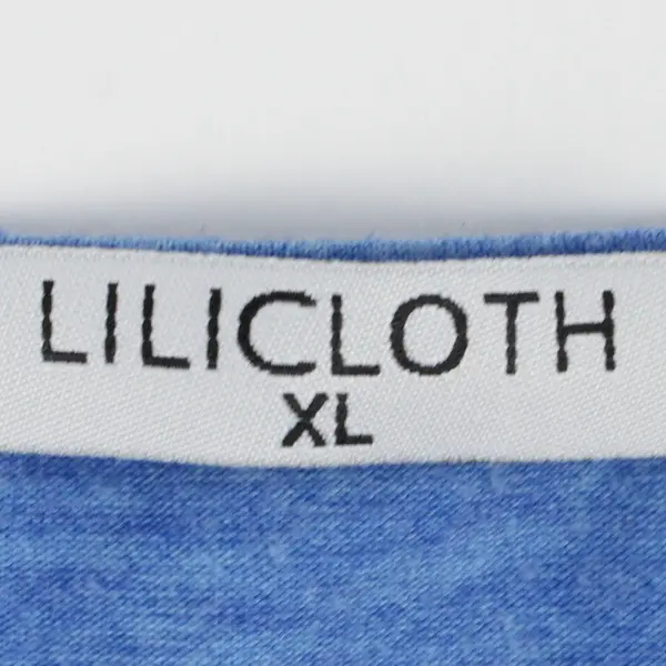 Lilicloth Blue "No Such Thing As Grouchy Old Ppl" Short Sleeve T-Shirt Womens XL