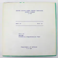 Audiotape 7" Reel to Reel Tape 60mins Used Home Recording