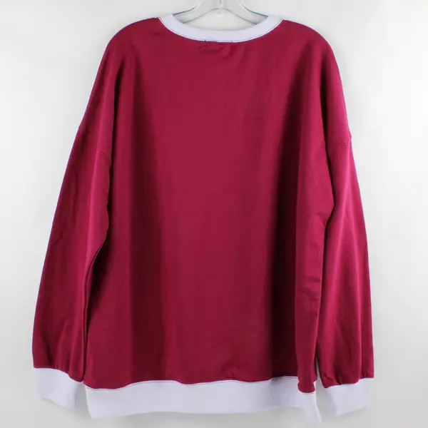 Fantaslook Raspberry Purple Long Sleeve Sweatshirt Women's Size L