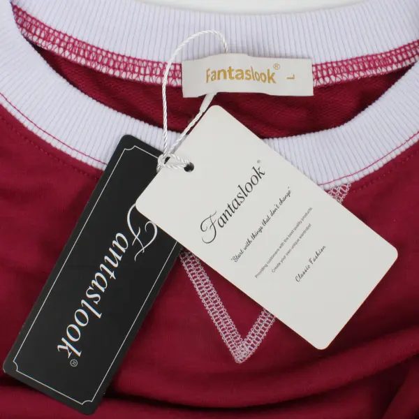 Fantaslook Raspberry Purple Long Sleeve Sweatshirt Women's Size L