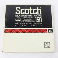 Scotch 7" Reel to Reel Tape 192mins Used Home Recording