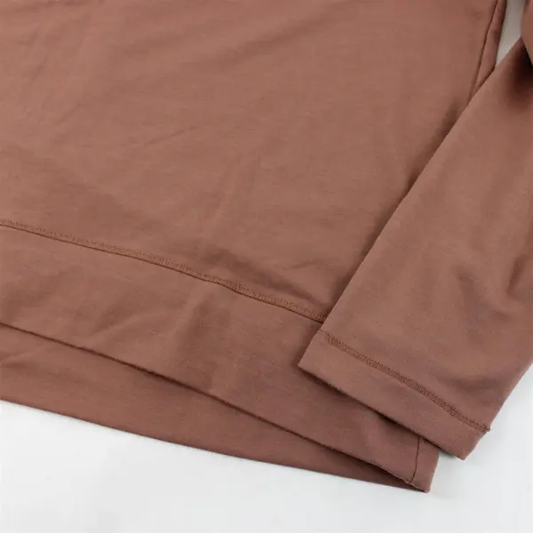 Avia Solid Brown Color Long Sleeve Sweatshirt Women's Size XL