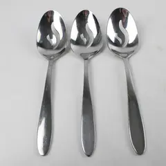 Set of 3 Oneida Trista Stainless Pierced Tablespoons