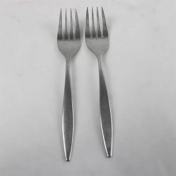 Set of 2 Oneida Tone Stainless Salad Forks
