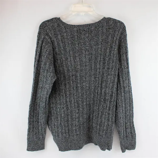 St John's Bay Gray Speckled Long Sleeve Knit Sweater Women's Size XXL