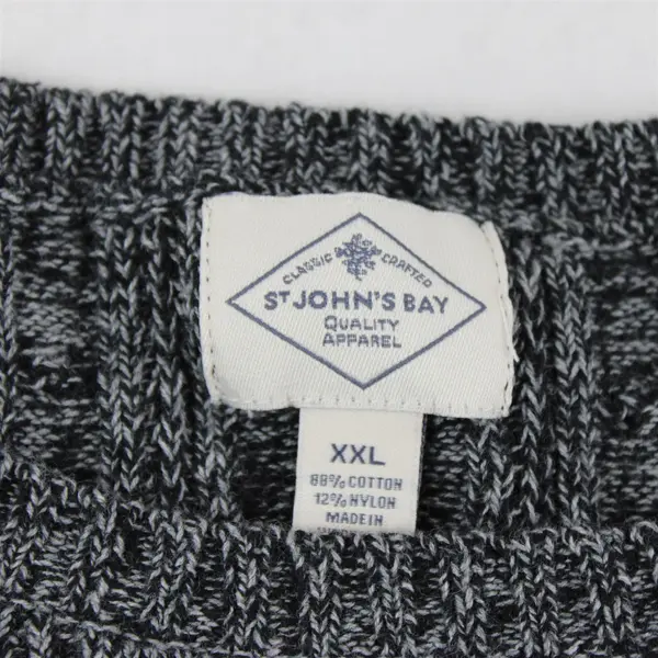 St John's Bay Gray Speckled Long Sleeve Knit Sweater Women's Size XXL