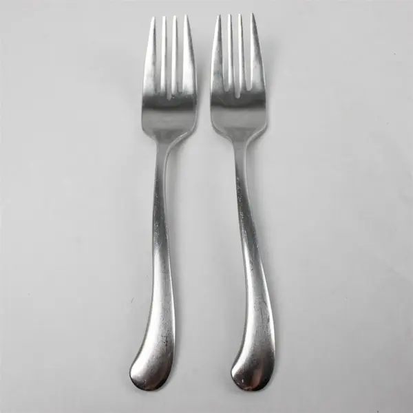 Set of 2 Oneida Tangent Stainless Salad Forks