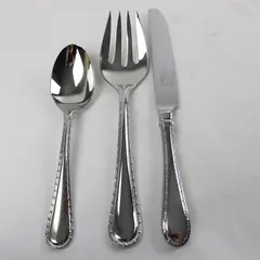 Lot of 3 Oneida Taraza Stainless Hollow Knife Solid Serving Fork & Place Spoon