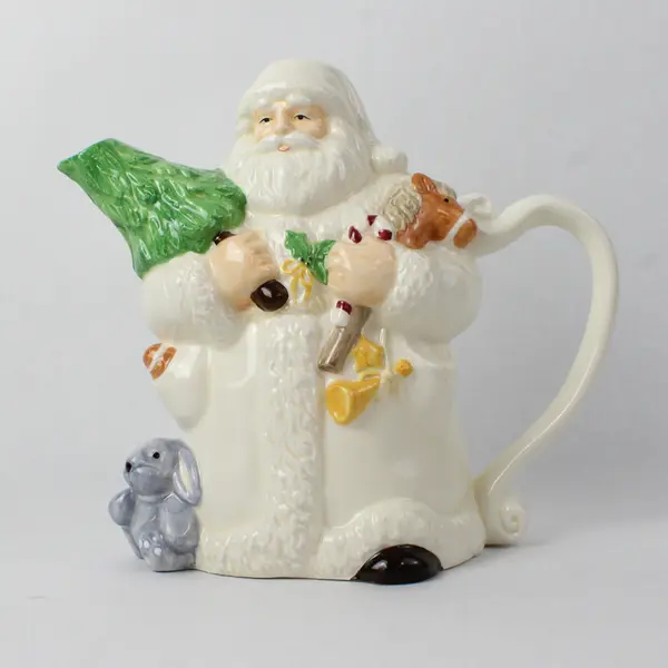 Vintage Otagiri 1995 Enesco Santa Pitcher New/Unused Holiday Collectible
