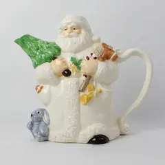 Vintage Otagiri 1995 Enesco Santa Pitcher New/Unused Holiday Collectible
