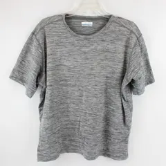 Columbia Sportswear Gray Speckled Short Sleeve Activewear Top Men's Size XL