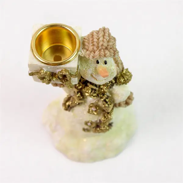 Snow Buddies 3 Piece Candle Holders Set Holiday Tabletop Decor