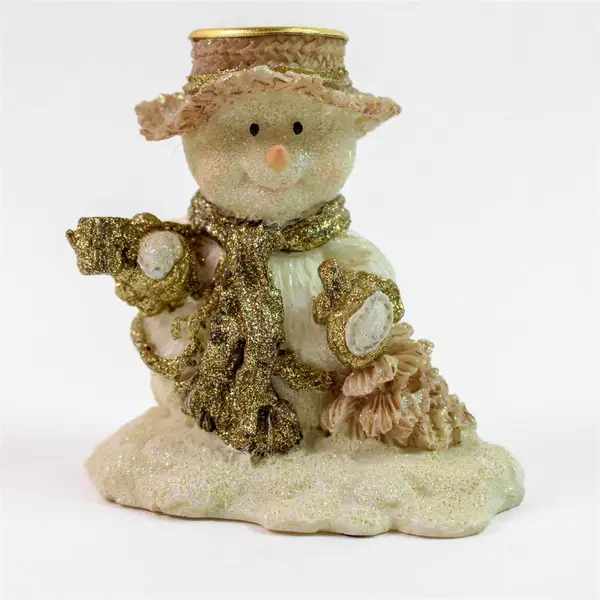 Snow Buddies 3 Piece Candle Holders Set Holiday Tabletop Decor