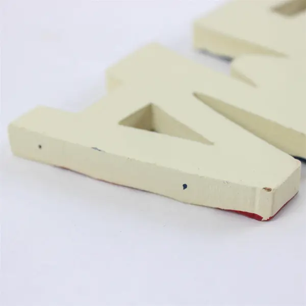 Glitzhome Wooden America Sign Red White Blue Rustic Farmhouse Decor