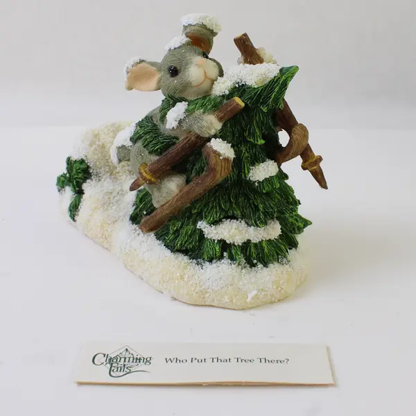 Fitz and Floyd Charming Tails 'Who Put That Tree There?' Figurine 87/621 New