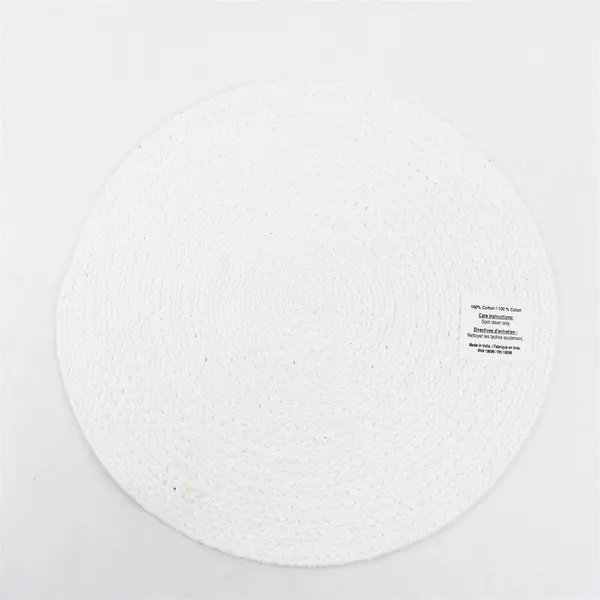 Set of 8 Round Mandala Placemats 14.5in Decorative Table Protectors