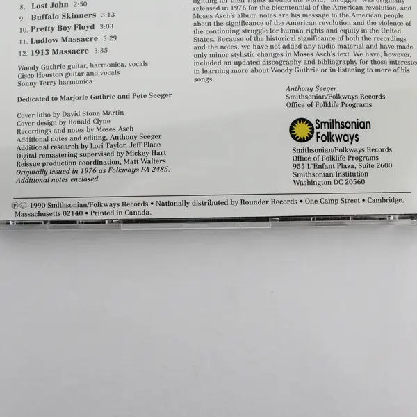Struggle by Woody Guthrie CD 1990