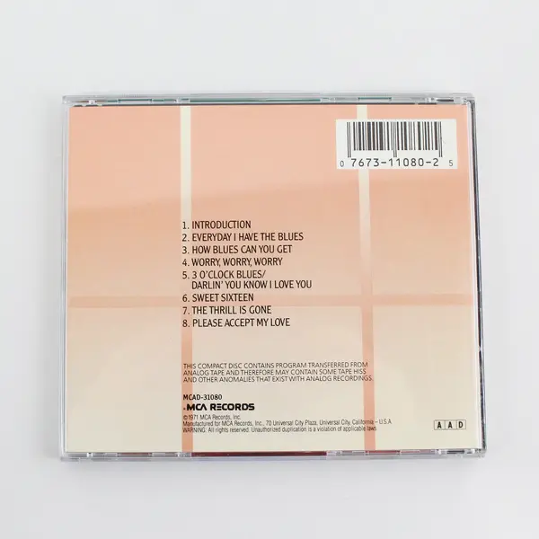 Live in Cook County Jail by B.B. King CD, Sep-1987 MCA