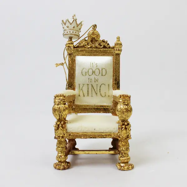 Romans Inc Gold Throne It's Good to be King Ornament Religious Holiday