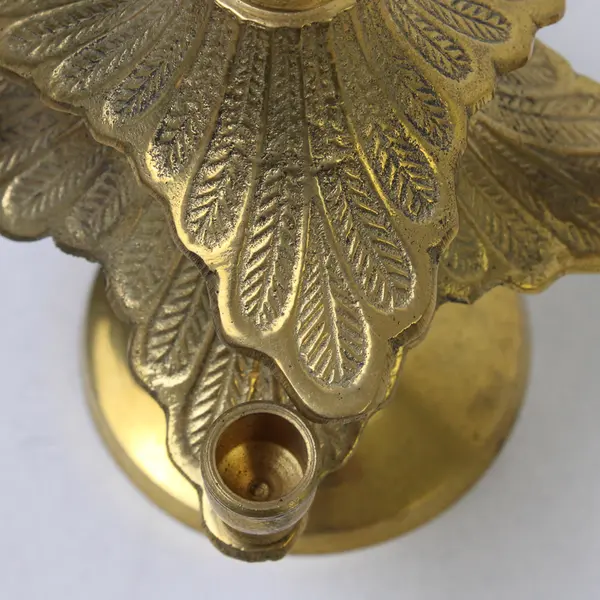 Gold Tree Multi Candle Holder Decorative Metallic Stand Mantel