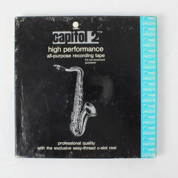 Capitol 2 Reel to Reel Tape 7" 64mins Used Home Recording Folk and Oldies