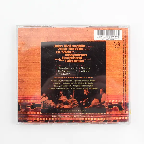 John McLaughlin & Shakti Remember Shakti Zakir Hussain France  CD
