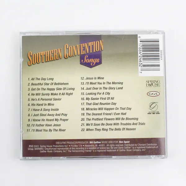  Gaither Gospel Series Southern Convention Songs CD Bill Gloria Gaither 2003