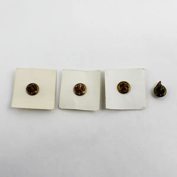 Lot 4 Red Cross Blood Donor Gold Plate Pins Enamel  Lapel Award Badges Gift