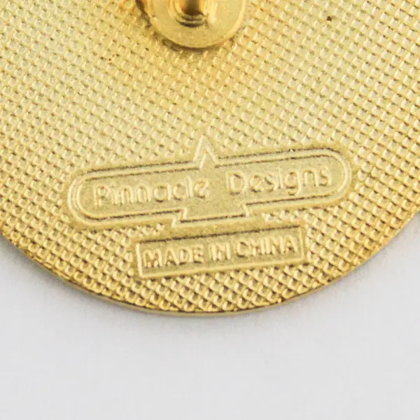 Vintage Pinnacle Designs Black and Gold Pin Caesars Casino Las Vegas