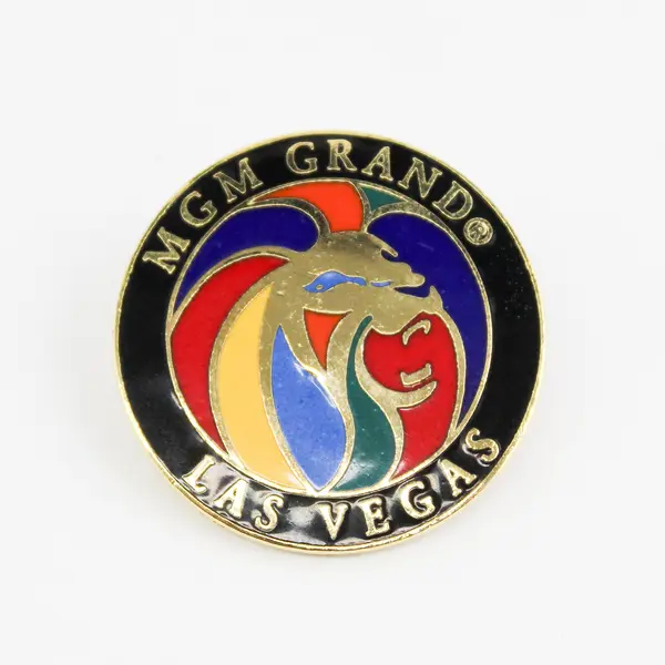 1997 MGM Grand Las Vegas Round Enamel Lapel Pin Hotel