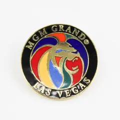 1997 MGM Grand Las Vegas Round Enamel Lapel Pin Hotel