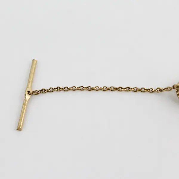 Vintage Gold Tone Anchor Tie Tack / Lapel Pin Nautical Maritime Design