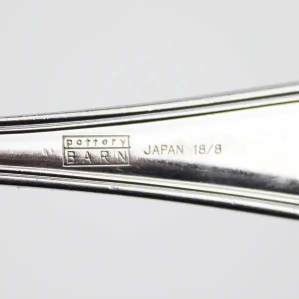 Pottery Barn Flatware PBN40 Pattern 18/8 SS Teaspoon 7" Rare HTF Pattern