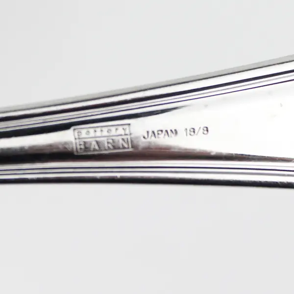 2 Pottery Barn Flatware PBN40 Pattern 18/8 SS Salad Serving Forks 11" Rare HTF