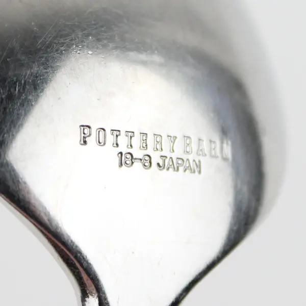 Pottery Barn Flatware Audrey Pattern 18/8 SS Oval Soup Spoon 7.5" Rare HTF Pat