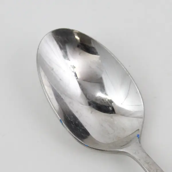 Lot of 2 Pottery Barn Flatware PBN39 Pattern 18/8 SS Soup Spoons 7.5" Rare HTF 