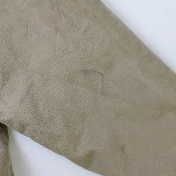 Carhartt Men's 3XL Brown Sherpa Lined Faded Duck Canvas Hooded Zip Jacket FLAWED