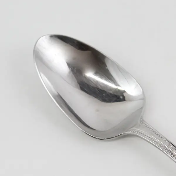 Lot of 2 Pottery Barn PBN23 Pattern 18/8 SS Oval Soup Spoons 8.13" Rare Items