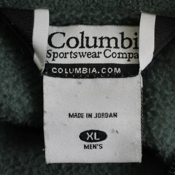 Columbia Men's XL Green Full Zip Fleece Jacket Embroidered Don Morissette Homes