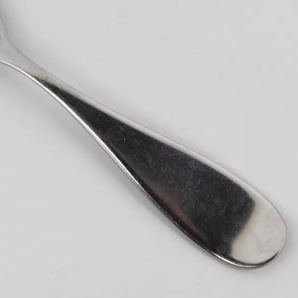 Lot of 3 Pottery Barn Flatware Octo Pattern SS Oval Soup Spoons 7" Rare HTF Item