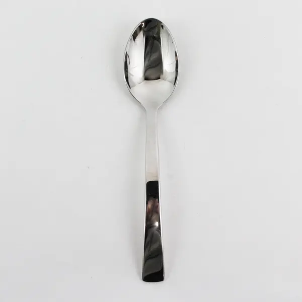 Pottery Barn Flatware Arc Pattern 18/8 SS Oval Soup Spoon 7.5" Rare Good