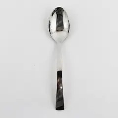 Pottery Barn Flatware Arc Pattern 18/8 SS Oval Soup Spoon 7.5" Rare Good