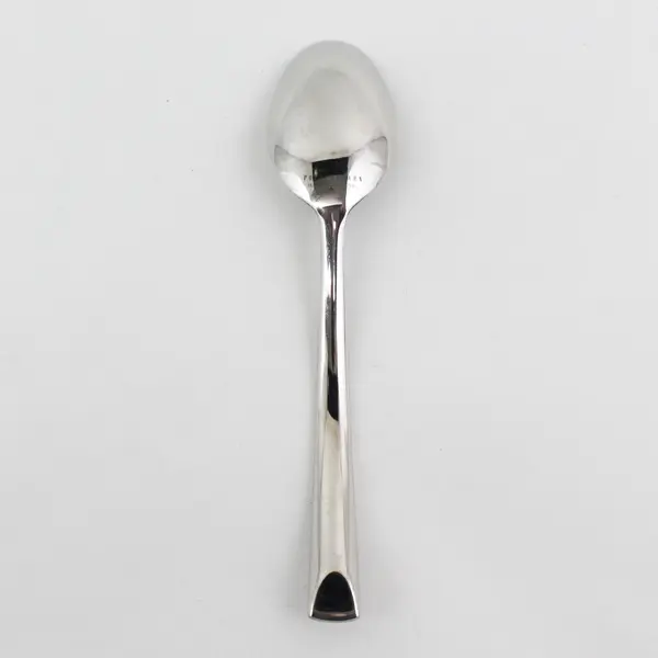 Pottery Barn Flatware Arc Pattern 18/8 SS Oval Soup Spoon 7.5" Rare Good