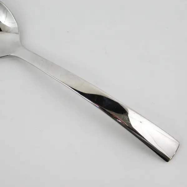 Pottery Barn Flatware Arc Pattern 18/8 SS Oval Soup Spoon 7.5" Rare Good