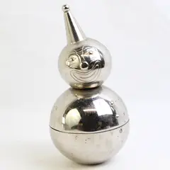 Vintage Metal Raimond Clown Roly Poly Coin Piggy Bank 6" Tall