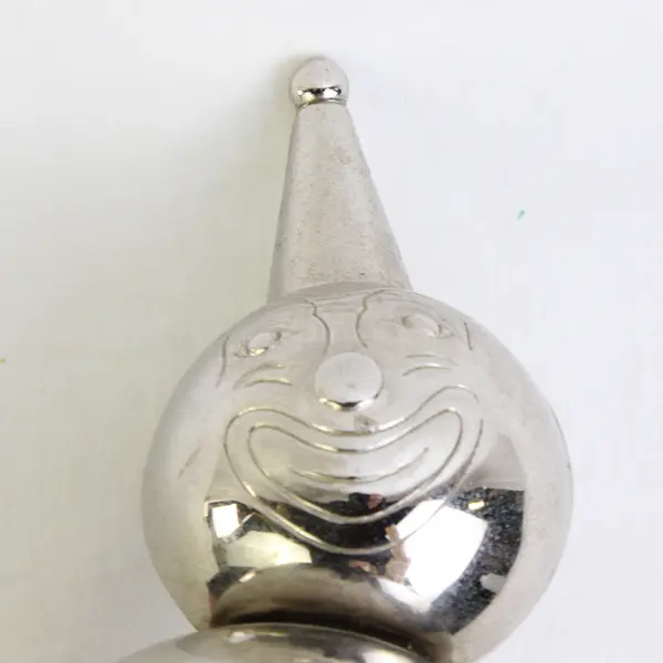Vintage Metal Raimond Clown Roly Poly Coin Piggy Bank 6" Tall