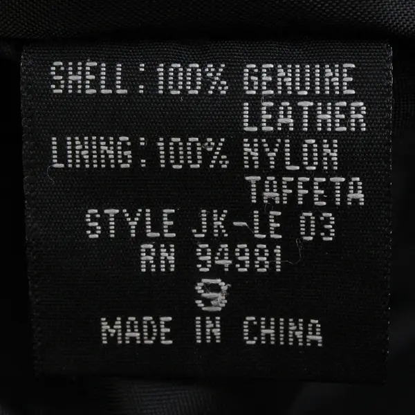 Forever 21 Women's S Black Collared Button Up Genuine Leather Jacket