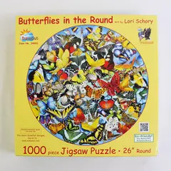 Butterflies in the Round  1,000 pc. Jigsaw Puzzle, #34953, Complete 