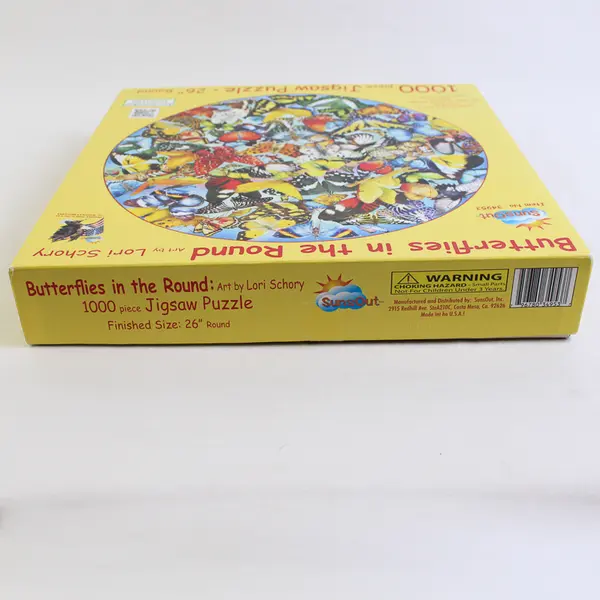 Butterflies in the Round  1,000 pc. Jigsaw Puzzle, #34953, Complete 