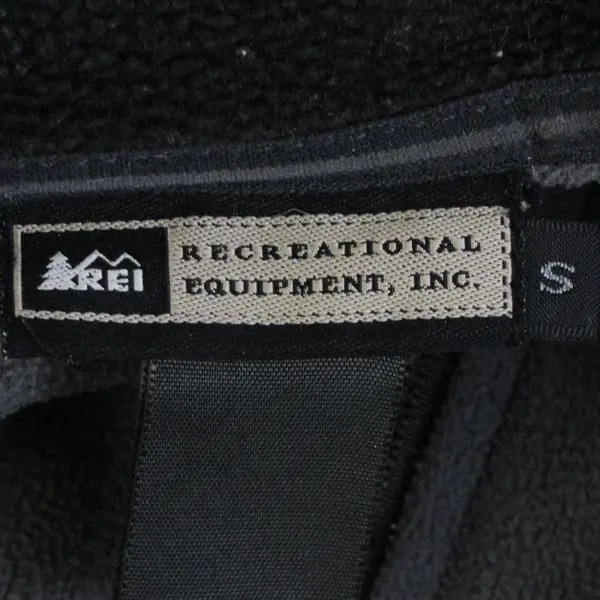 REI Women's S Gray/Black Polartec Full Zip Fleece Outdoor Hiking Jacket